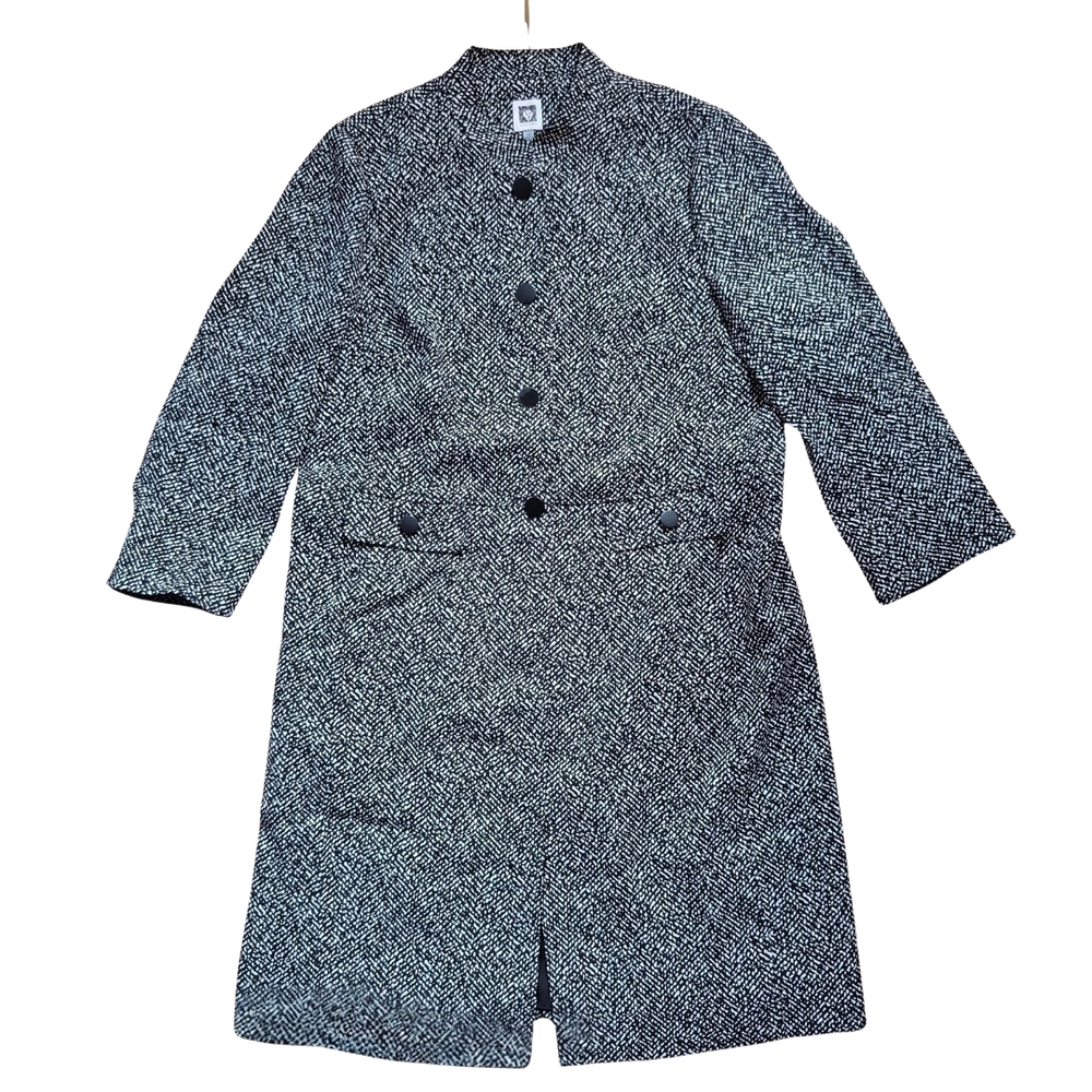 Anne Klein Monochrome Patterned Jacket - image 1